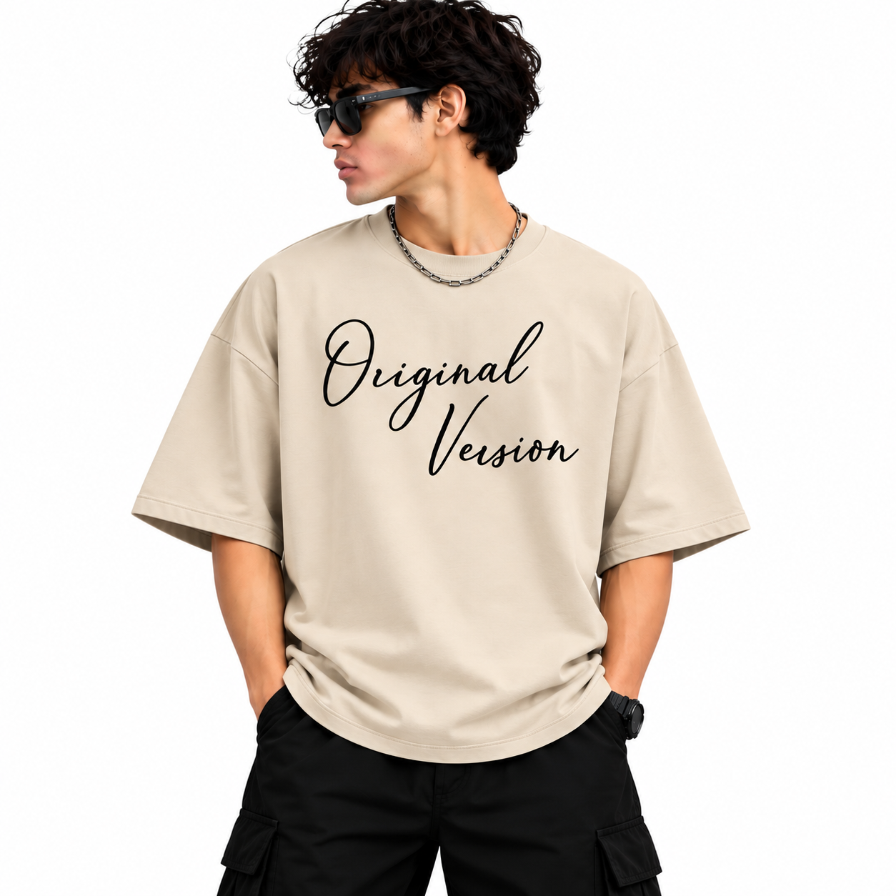 OV Original Version Tee — Beige